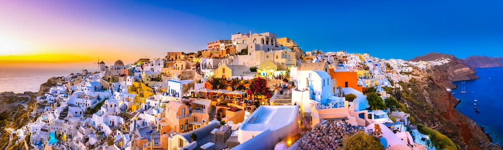 Martin Lewis: Choose specialist travel insurance to get the price down: Panoramic of Santorini