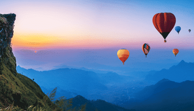 When buying cheap travel insurance could cost you dearly: Sunrise in hot air balloon over Thailand