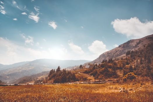 Picture shows a scenic mountain view.