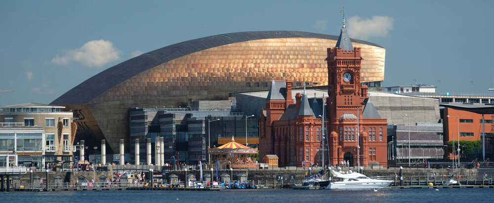 Image shows Cardiff city, where AllClear recently opened a new office.