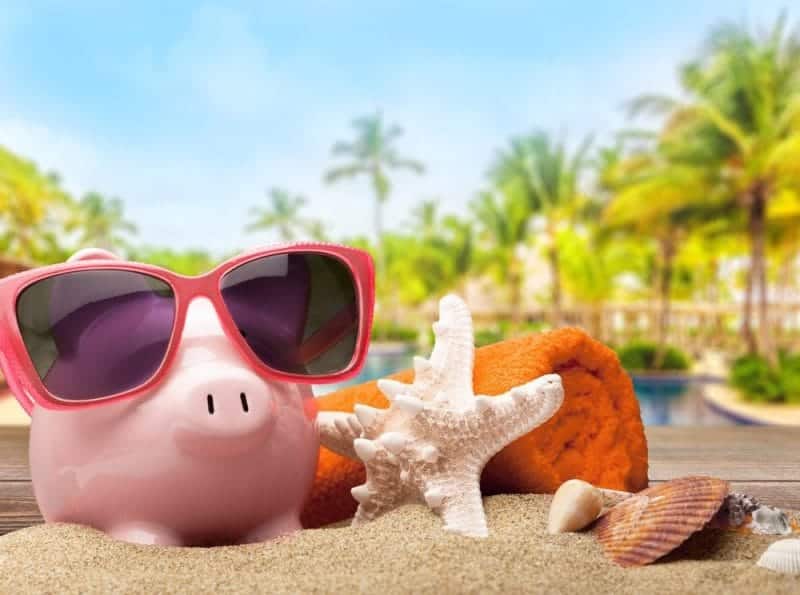 The piggy bank of a holiday maker who followed our 7 ways to save money when travelling