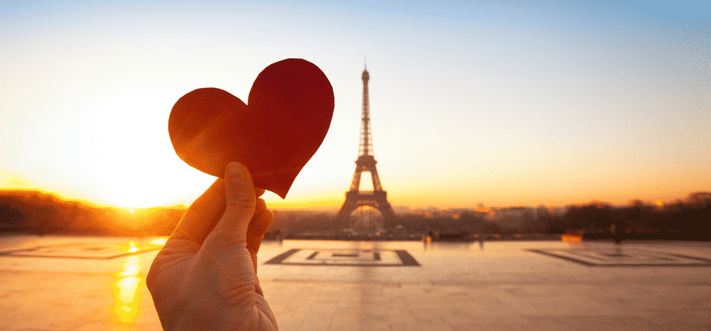 The 'new' most romantic destinations in the world: Love hearts in paris