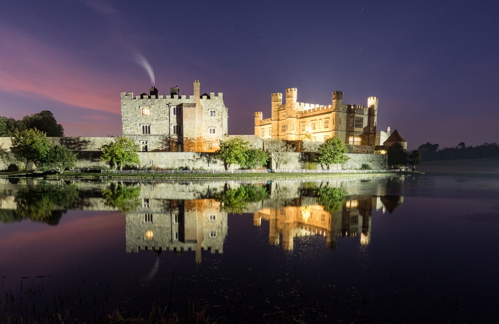 Five stunning wedding locations to rival the Royal Wedding: Leeds Castle at night