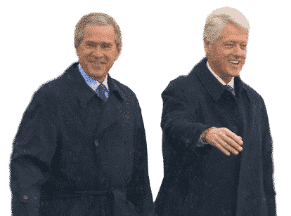 Travelling with an angioplasty: From presidents to print salesmen: Clinton and Bush